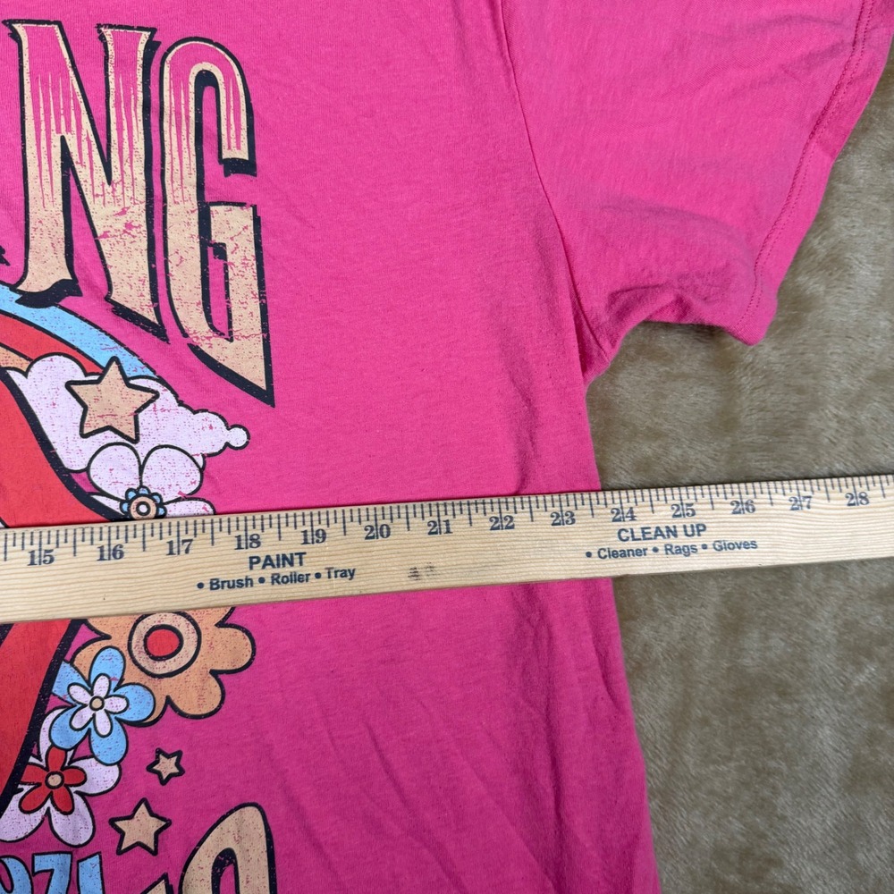 The Rolling Stones 1971 UK Tour Graphic T-Shirt Pink Mens XXXL Band Tee - Picture 3 of 6
